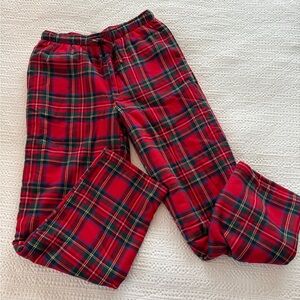 Lands End Tall Sherpa Fleece Lined Flannel Pajama Pant